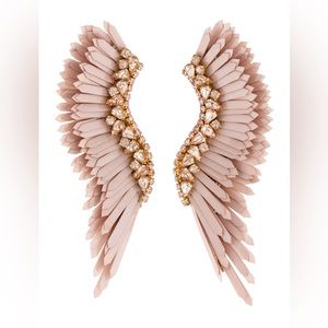 Mignonne Gavigan mega Madeline statement earring nude crystal